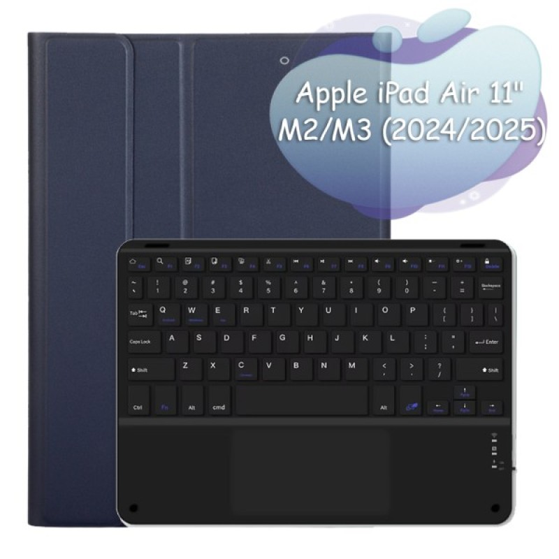 Чохол до планшета BeCover Keyboard+TouchPad Apple iPad Air 11" M2/M3 (2024/2025) Deep Blue (712596)