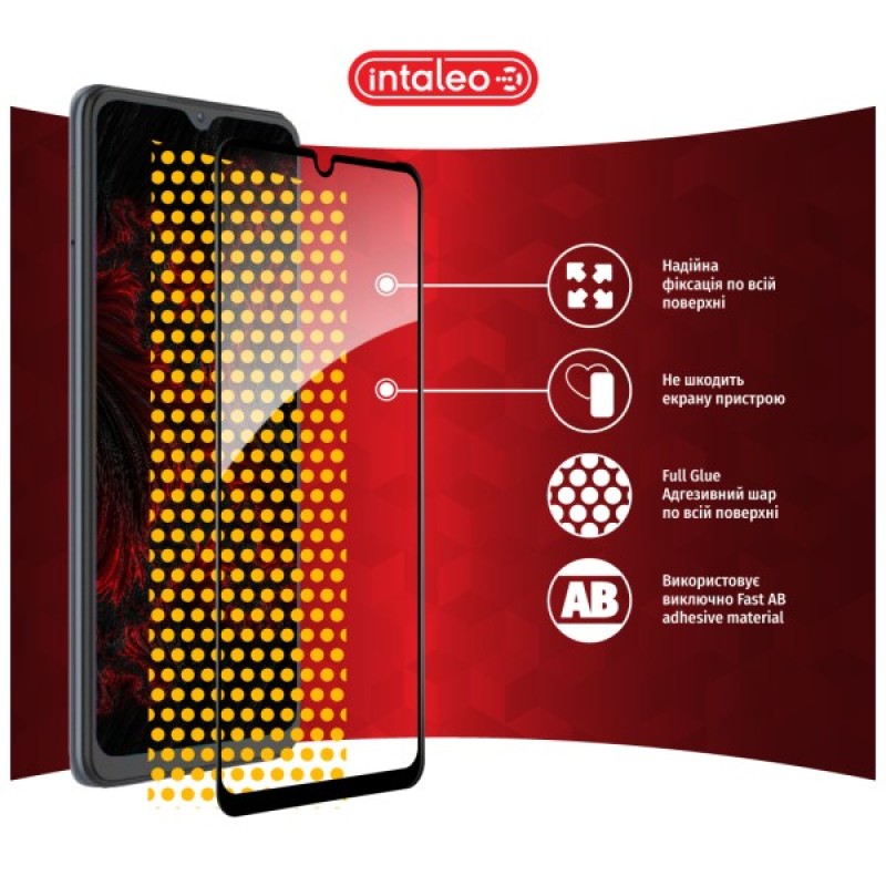 Скло захисне Intaleo Full Glue ZTE Blade A52 Black (1283126545511)
