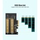 Контролер Ugreen PCI-E 3.0 for SSD M.2 NVMe + M.2 NGFF CM302 (70504)