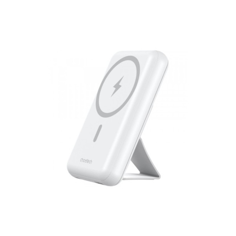 Батарея універсальна Choetech Magnetic Wireless 10000mAh 20W, PD,QC/3.0, USB-A, USB-C, White (B663-ACWH)