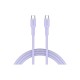 Дата кабель USB-C to USB-C 1.0m OnWire 60CL C-C 60W COLOR Braided 1m Purple Canyon (CND-CCAP60AB10PU)