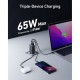 Зарядний пристрій Anker PowerPort 735 GaNPrime 65W 2xUSB-C PD + 1xUSB-A PIQ PPS/DPDS (A2668311)