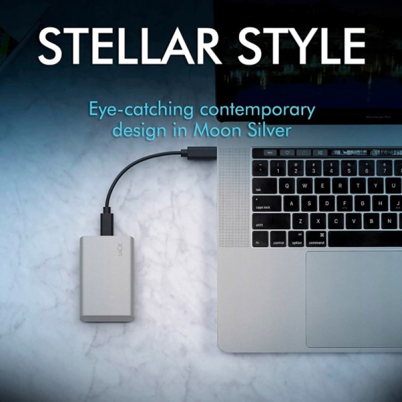 Накопичувач SSD USB Type-C 2TB Portable LaCie (STKS2000400)