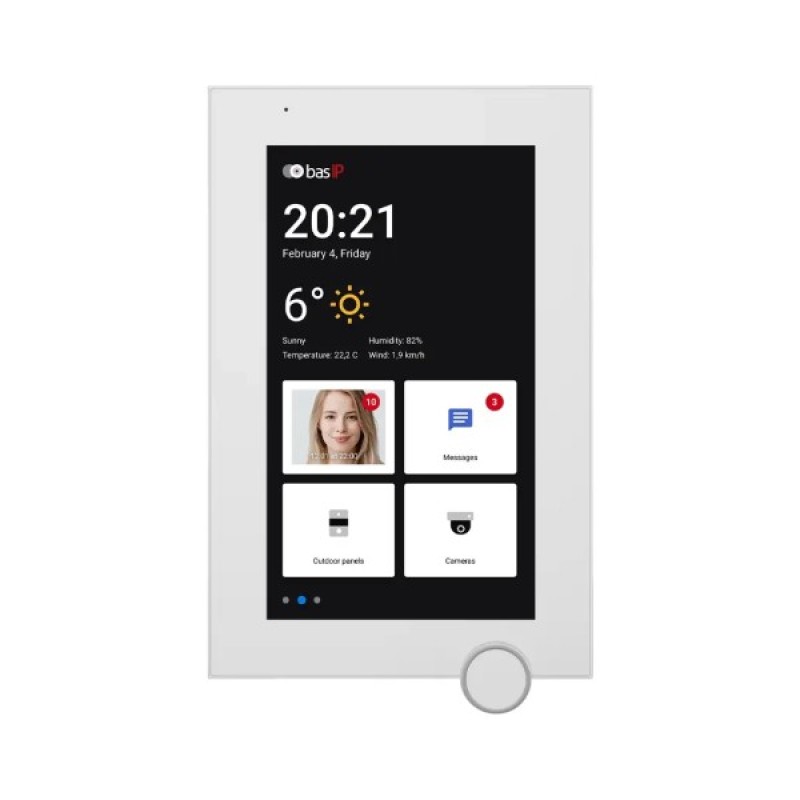 Відеодомофон Bas-IP AZ-07LF Android WiFi white