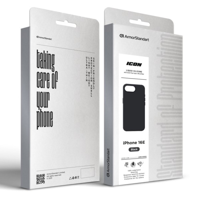 Чохол до мобільного телефона Armorstandart ICON2 Case Apple iPhone 16e Black (ARM83850)