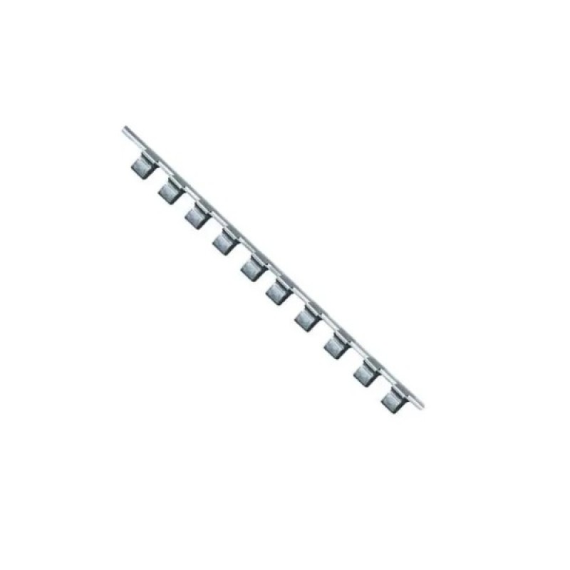 Полиця для інструменту Toptul планка-тримач для головок 1/4"x260x12шт (BKAC0812)