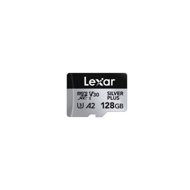 Карта пам'яті Lexar 128GB microSDXC class 10 UHS-I U3 V30 A2 Professional Silver (LMSSIPL128G-BNANG)