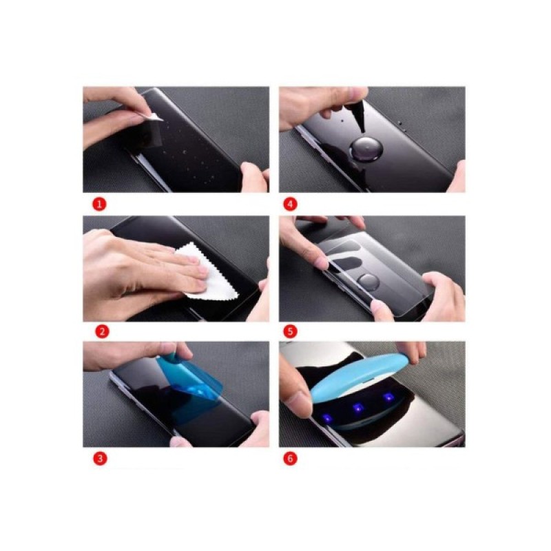 Скло захисне PowerPlant Xiaomi Mi 10 (liquid glue + UF-lamp) (GL607891)