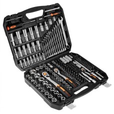 Набір інструментів Neo Tools 219шт, 1/2", 1/4", 3/8", CrV, кейс (10-076)