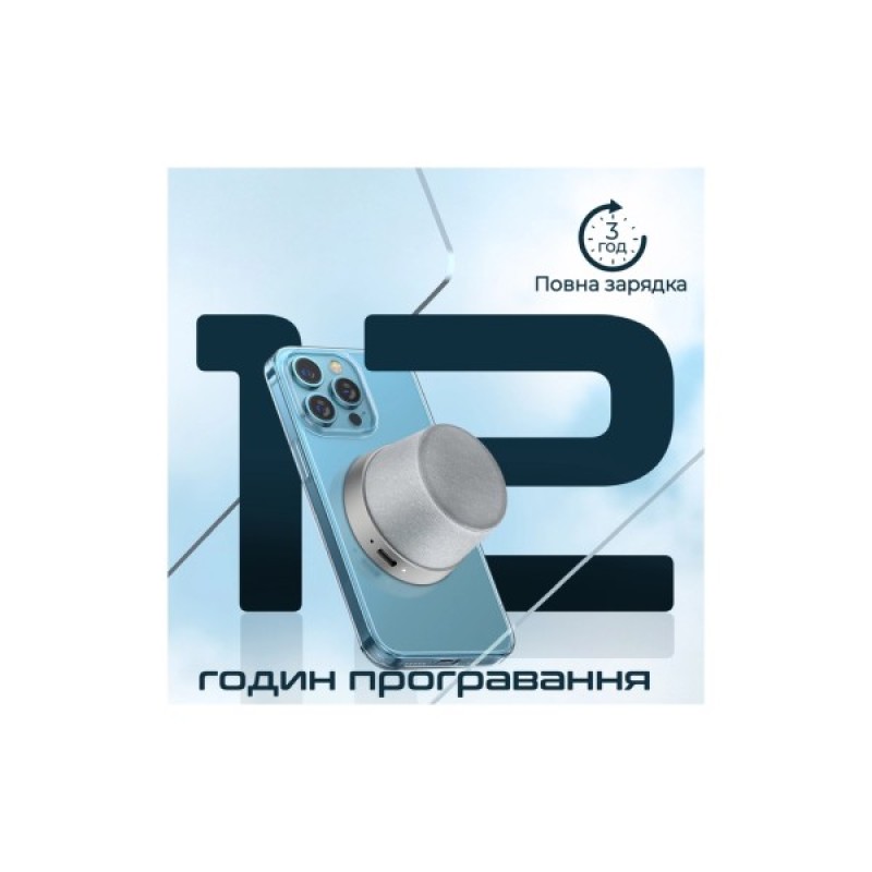 Акустична система Promate Punch 3 Вт Silver (punch.silver)