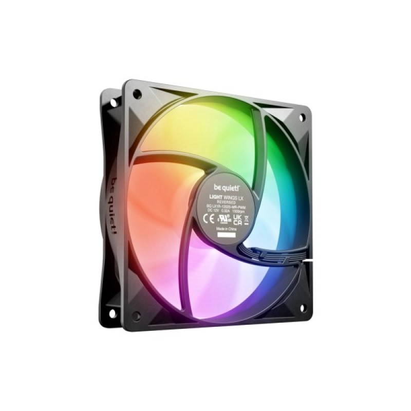 Кулер до корпусу Be quiet! Light Wings LX 120mm PWM Reverse чорний (BL132)