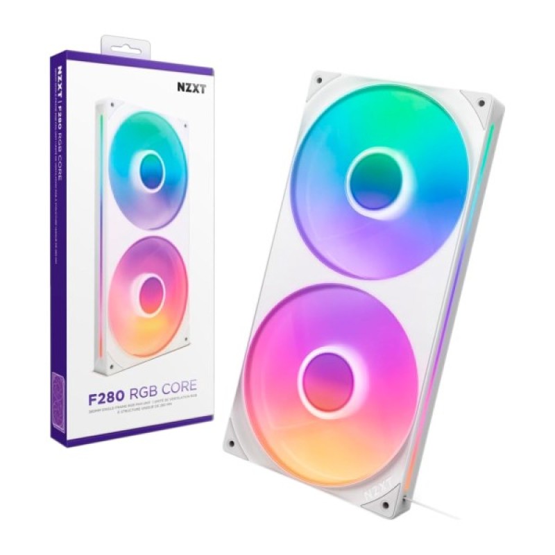 Кулер до корпусу NZXT F280 RGB Core Fan (Single Frame) - White (RF-U28HF-W1)