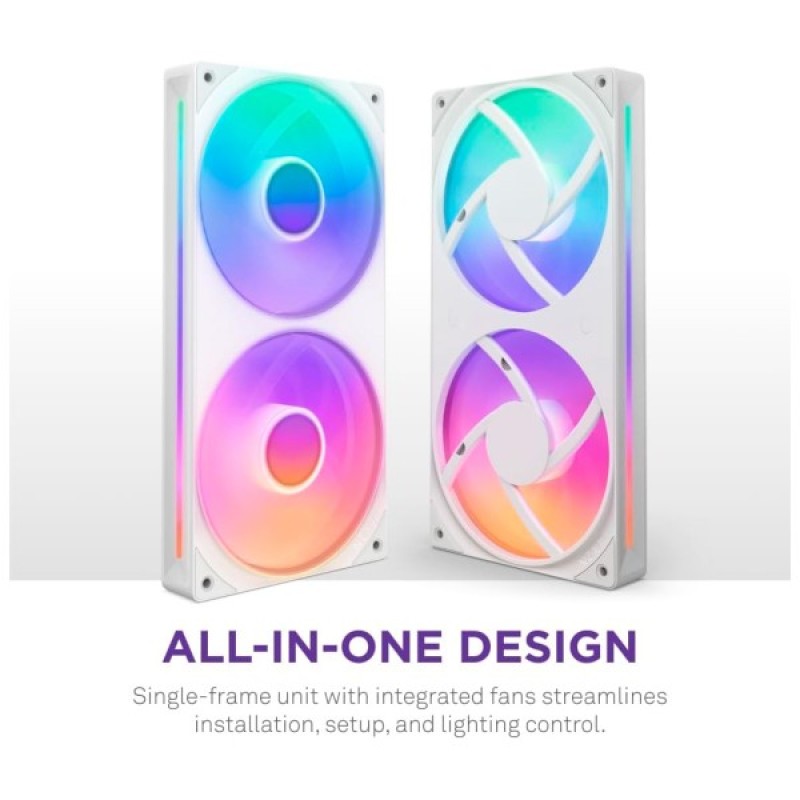 Кулер до корпусу NZXT F280 RGB Core Fan (Single Frame) - White (RF-U28HF-W1)