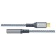 Перехідник USB-C to 3.5mm F 0.14m gray ColorWay (CW-AD-CJ)