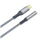 Перехідник USB-C to 3.5mm F 0.14m gray ColorWay (CW-AD-CJ)