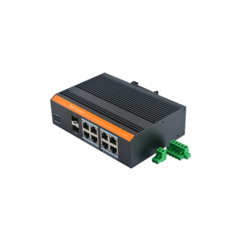 Комутатор мережевий FoxGate S6108G-S2-I-W POE