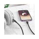 Кабель мультимедійний Lightning to 3.5mm M 1.0m UPA27 Spirit transparent Black HOCO (6942007612524)