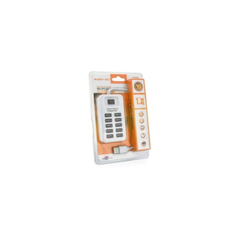 Концентратор Voltronic USB 2.0 to 10xUSB passive (05730)