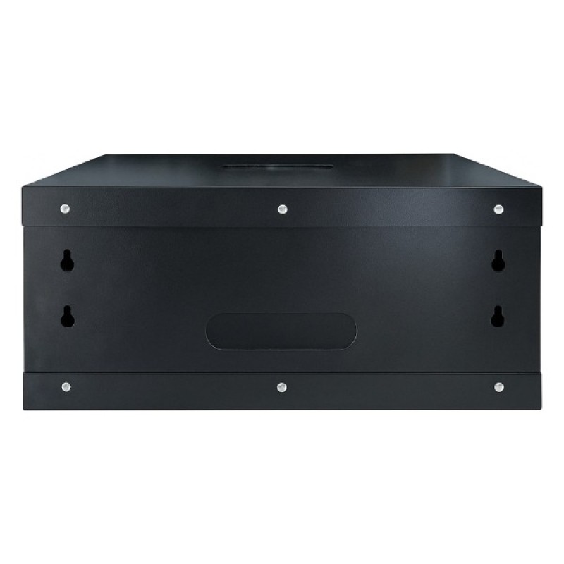 Шафа настінна GEAR 4U 19" 600x450x280 мм, + полка 19", black (GWMSN-4U-600-450)