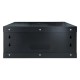 Шафа настінна GEAR 4U 19" 600x450x280 мм, + полка 19", black (GWMSN-4U-600-450)