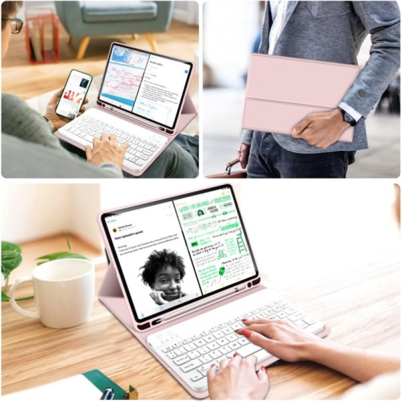 Чохол до планшета BeCover Keyboard Apple iPad Air 11" M2/M3 (2024/2025) Pink (711398)