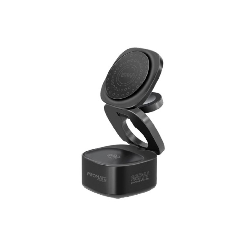 Зарядний пристрій Promate wireless charger rubix-65w black (rubix-65w.black)
