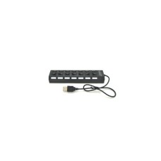 Концентратор Voltronic USB 2.0 to 7xUSB with switches black (YT-H7SHS-B)