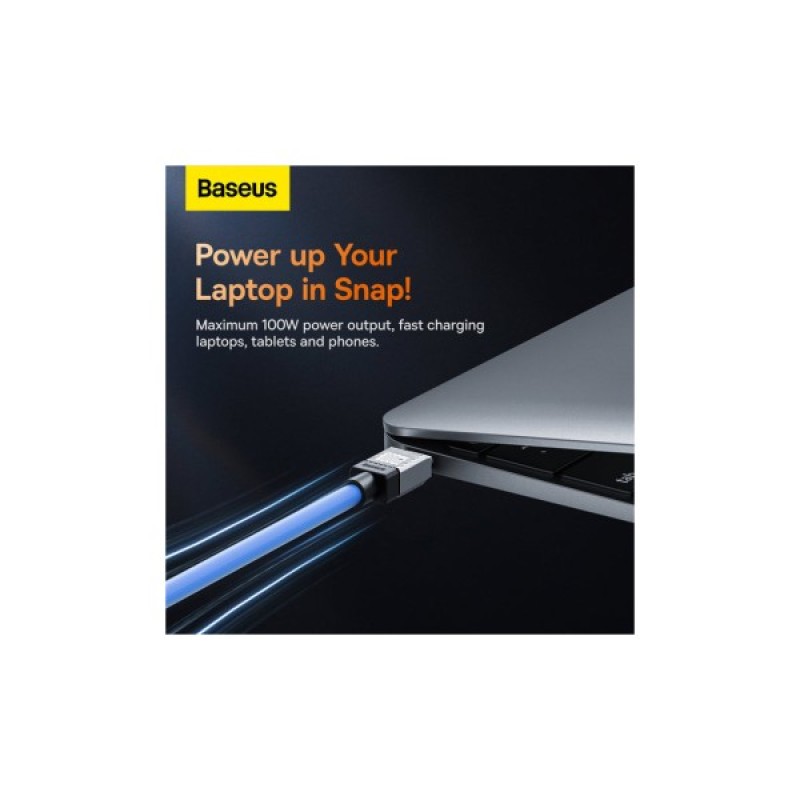 Дата кабель USB-C to USB-C 1.0m CoolPlay Fast Charging 100W blue Baseus (CAKW000203)