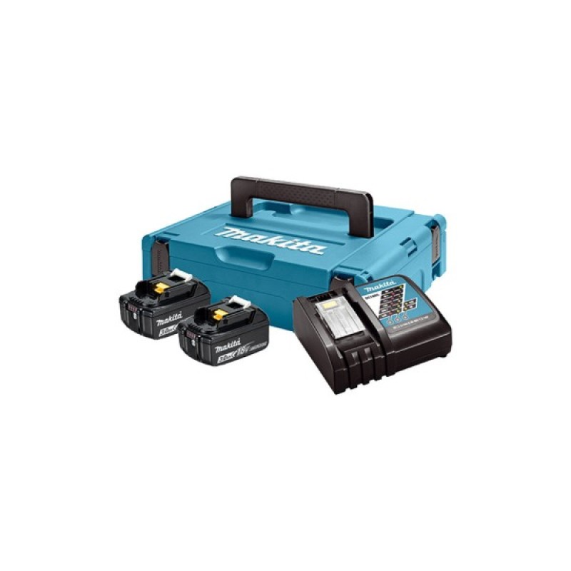 Акумулятор до електроінструменту Makita набір LXT (BL1830x2, DC18RC, Makpac1) (197952-5)