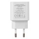 Зарядний пристрій 2E 30W USB-C PD white (2E-WC1USBC30W-W)