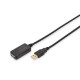 Дата кабель USB 2.0 AM/AF 5.0 m active Digitus (DA-70130-4)