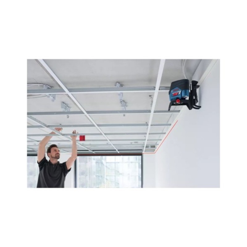 Лазерний нівелір Bosch Professional GCL2-50C+RM2 до 20м, ±0.3мм/м, 4AAx1.5В, IP54, чохол (0.601.066.G00)