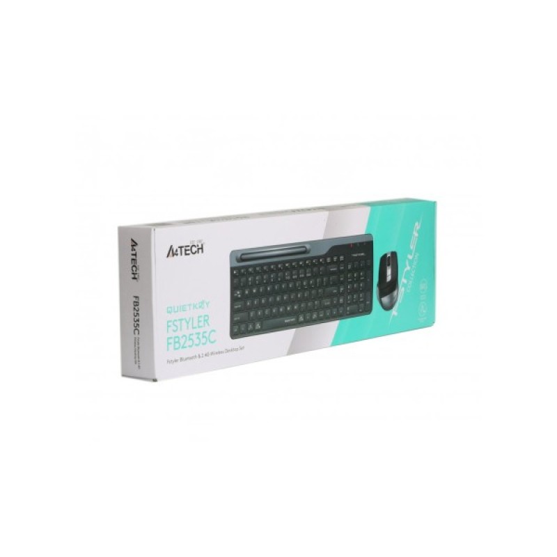 Комплект A4Tech FB2535C Wireless/Bluetooth Smoky Grey (FB2535C Smoky Grey)