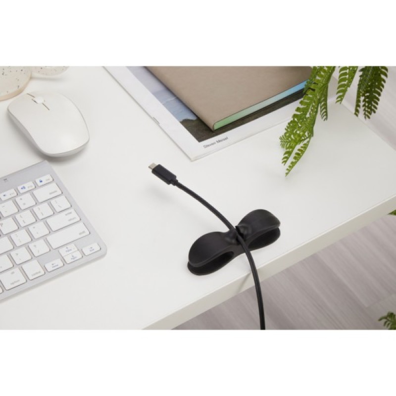 Тримач для кабелю OfficePro CM001B, клейка основа, black (CM001B)