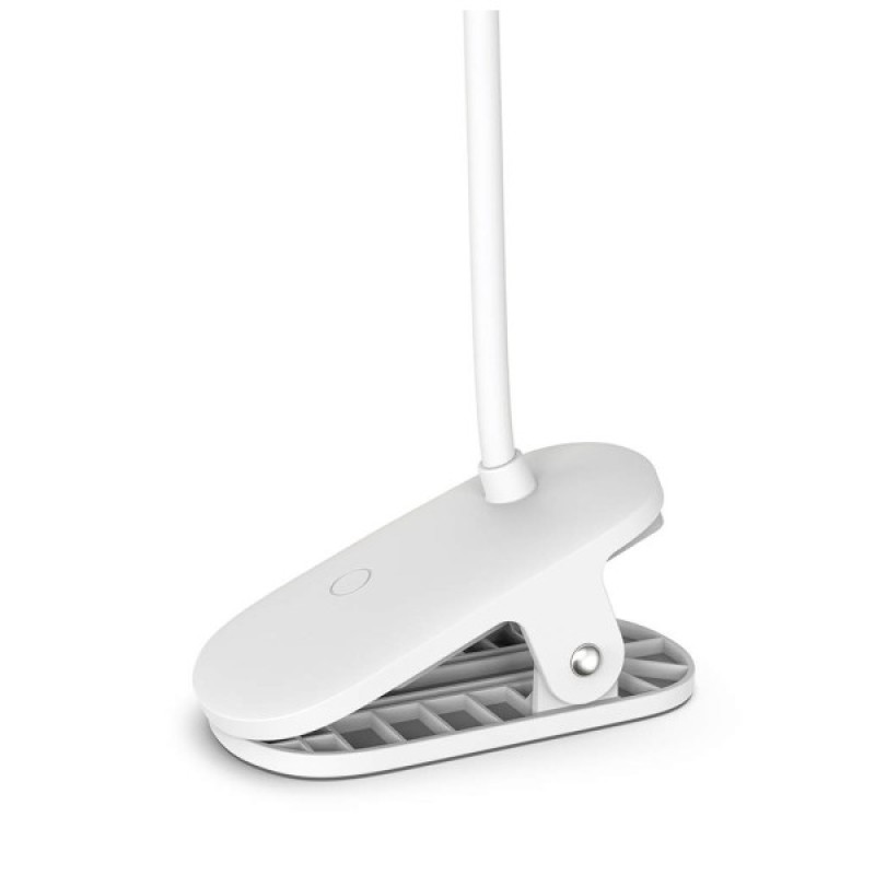 Настільна лампа ColorWay Flexible & Clip 2, 3.5W, battery 1800 mAh (CW-DL10FCB-W)