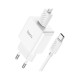 Зарядний пристрій HOCO C106A Leisure USB + cable USB to USB-C 10.5W White (6931474783912)