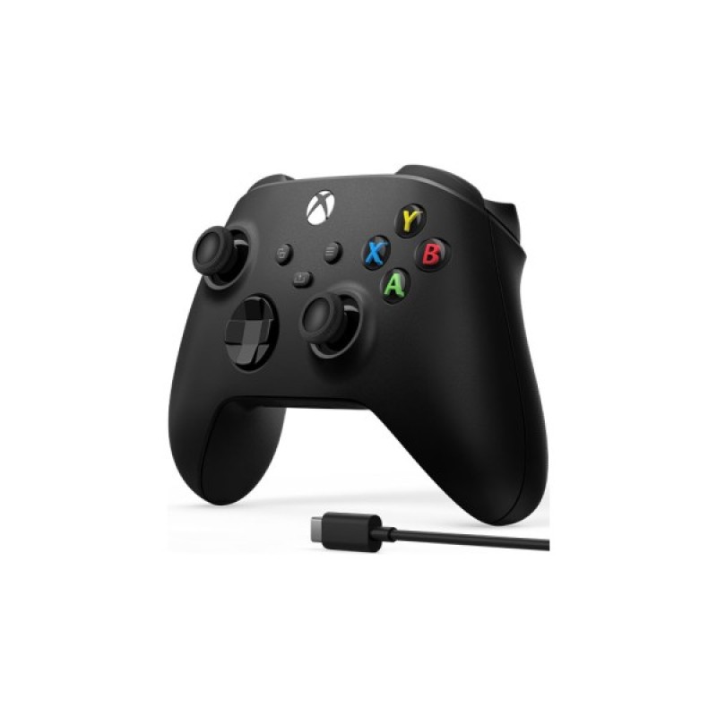 Геймпад Microsoft Wireless Controller Carbon Black + USB Type-C (1V8-00002)