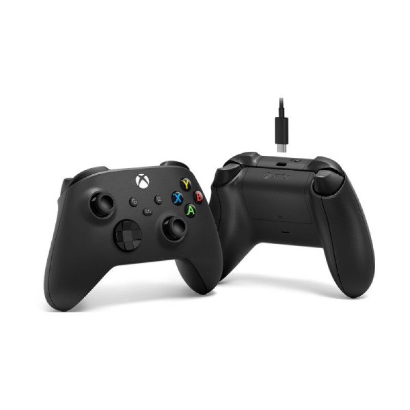 Геймпад Microsoft Wireless Controller Carbon Black + USB Type-C (1V8-00002)