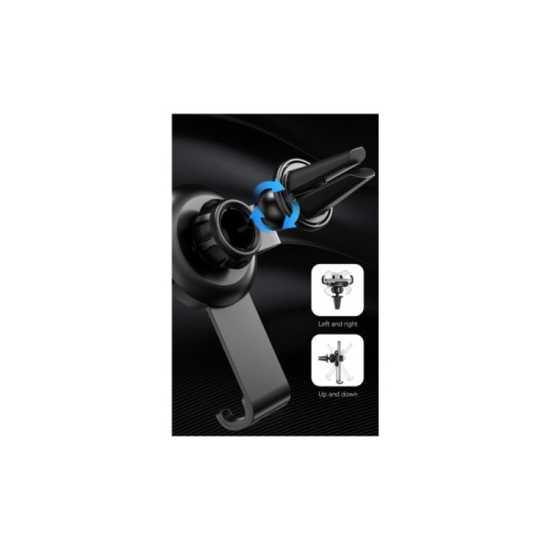 Універсальний автотримач Vention Gravity Duckbill clip Disc Fashion 4.7-7.2" Black (KCSB0)
