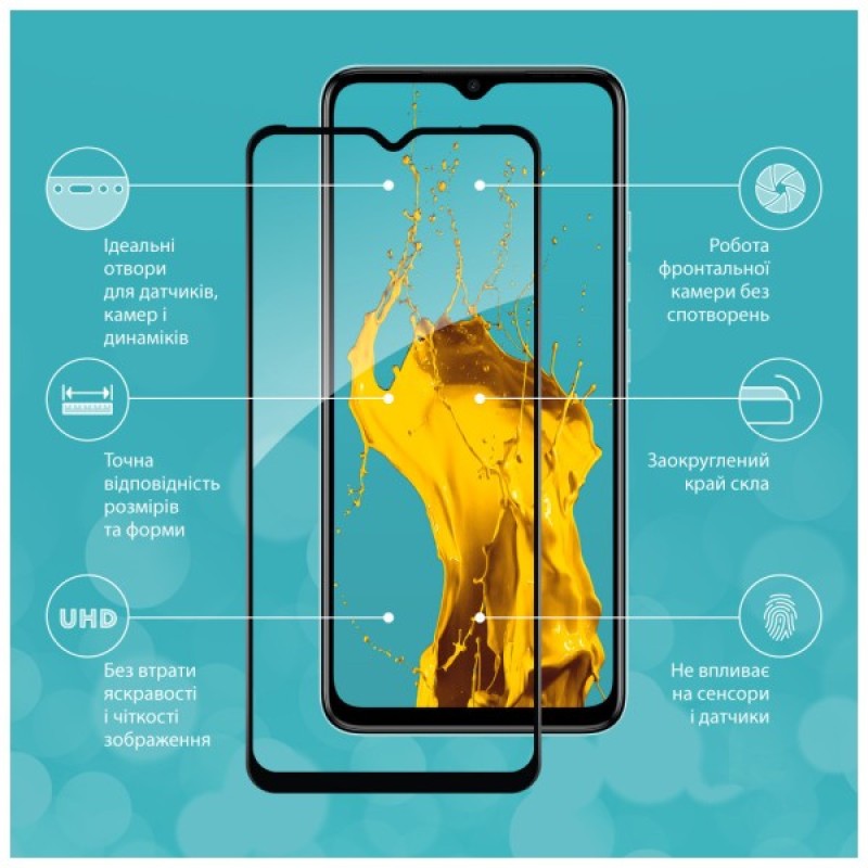 Скло захисне Piko Full Glue Tecno Spark Go 2023 (1283126564857)