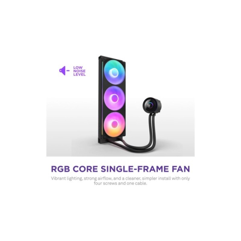 Система рідинного охолодження NZXT Kraken Plus RGB V2-360 mm AIO liquid cooler Bl (RL-KR360-B2)