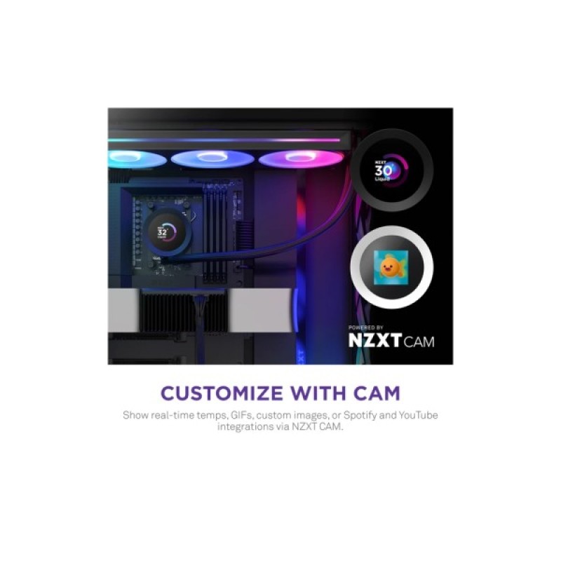 Система рідинного охолодження NZXT Kraken Plus RGB V2-360 mm AIO liquid cooler Bl (RL-KR360-B2)