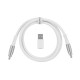 Дата кабель USB-C + USB A to USB-C 1.0m Double-Sleeved Geek white Keychron (CAB20_KEYCHRON)