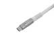 Дата кабель USB-C + USB A to USB-C 1.0m Double-Sleeved Geek white Keychron (CAB20_KEYCHRON)
