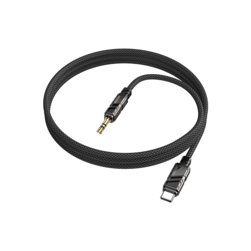 Кабель мультимедійний USB-C to 3.5mm M 1.0m BL22 black BOROFONE (6941991117763)