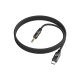 Кабель мультимедійний USB-C to 3.5mm M 1.0m BL22 black BOROFONE (6941991117763)