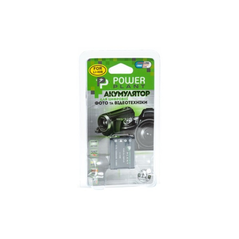 Акумулятор до фото/відео PowerPlant Olympus Li-40B, Li-42B, D-Li63, D-Li108, NP-45, NP-80, NP-82 (DV00DV1090)