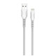 Дата кабель USB 2.0 AM to Lightning 1.0m line-drawing white ColorWay (CW-CBUL027-WH)