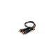 Кабель мультимедійний 1xRCA F to 2xRCA M 0.2m black Voltronic (YT-RCA(F)/2хRCA(M)-0,2CuB)