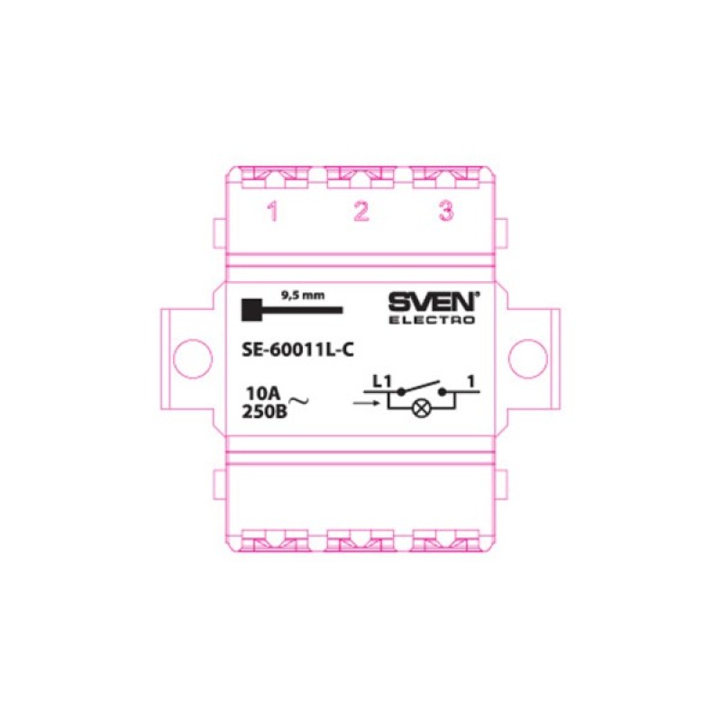 Вимикач Sven SE-60011L-C cream (7100034)